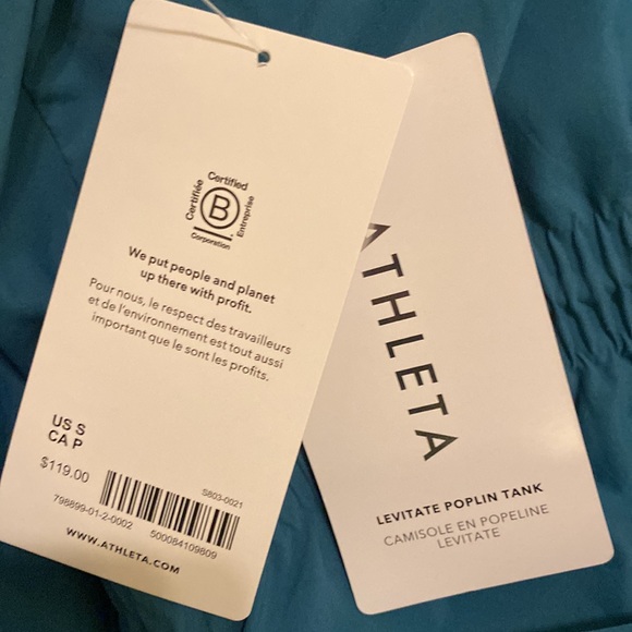 Athleta Levitate Poplin Tank // Borealis Green - Picture 3 of 5